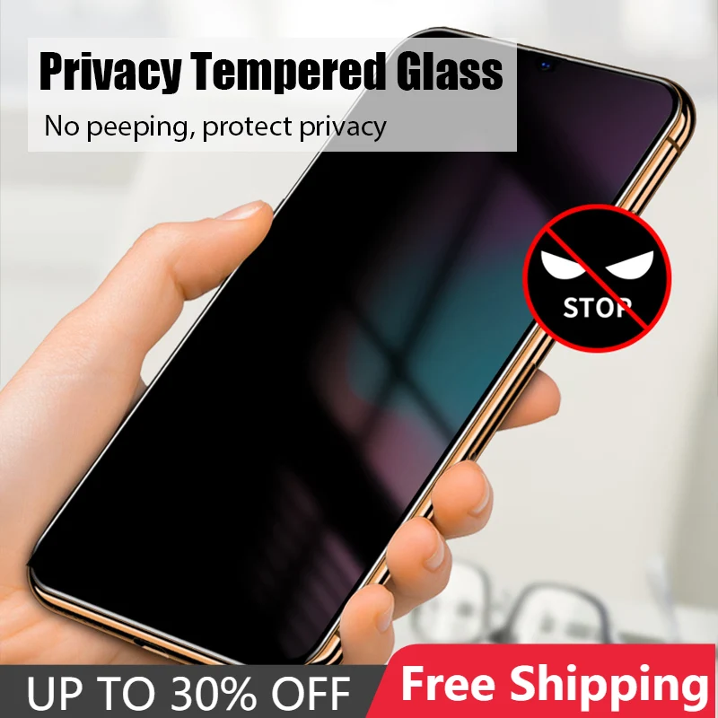 9D Anti-Spy Tempered Glass for Samsung A50 A70 A40 A30 A20 A10 Privacy Screen Protector on Galaxy A10e A20e A10S A20S A30S A50S