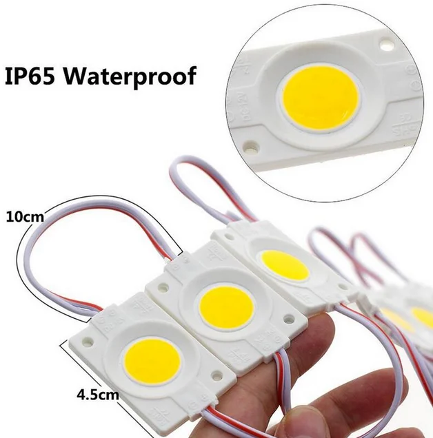 2.4W/pcs injection COB LED Module with lens DC12V advertising light,Led Backlight For Channel Letters