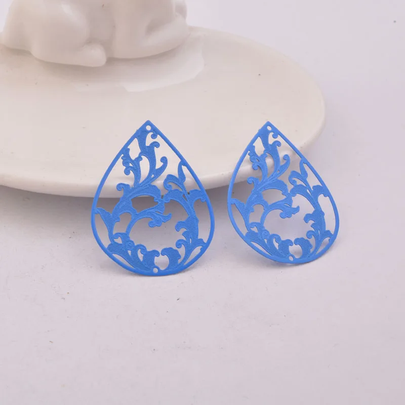 30 Stück AB1496 30*38mm Große Ovale Anhänger Ohrring-Zubehör DIY Schmuckkomponenten – Detail 11