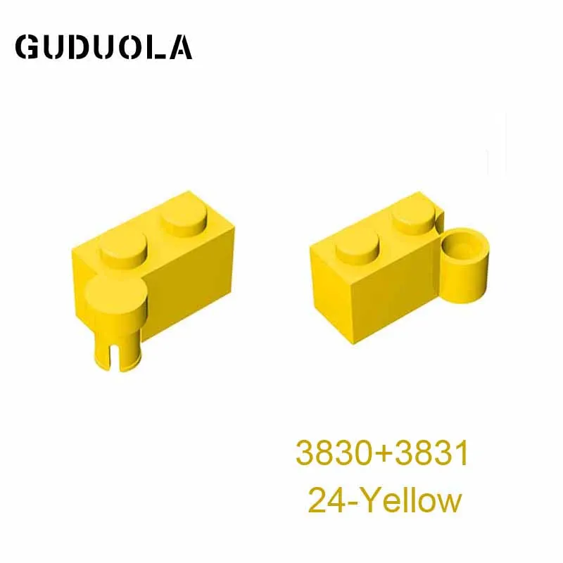 Guduola Hinge Brick 1x4 Base 3831+Hinge Brick 1x4 Top 3830 MOC Building Block DIY Eeducation Toys Small Particle Parts 10pcs/LOT