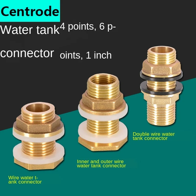 1/2in 3/4in 1 polegada duplo conector de fio externo dentes exteriores de aço inoxidável entrada de água e saída de tubulação de água encaixes