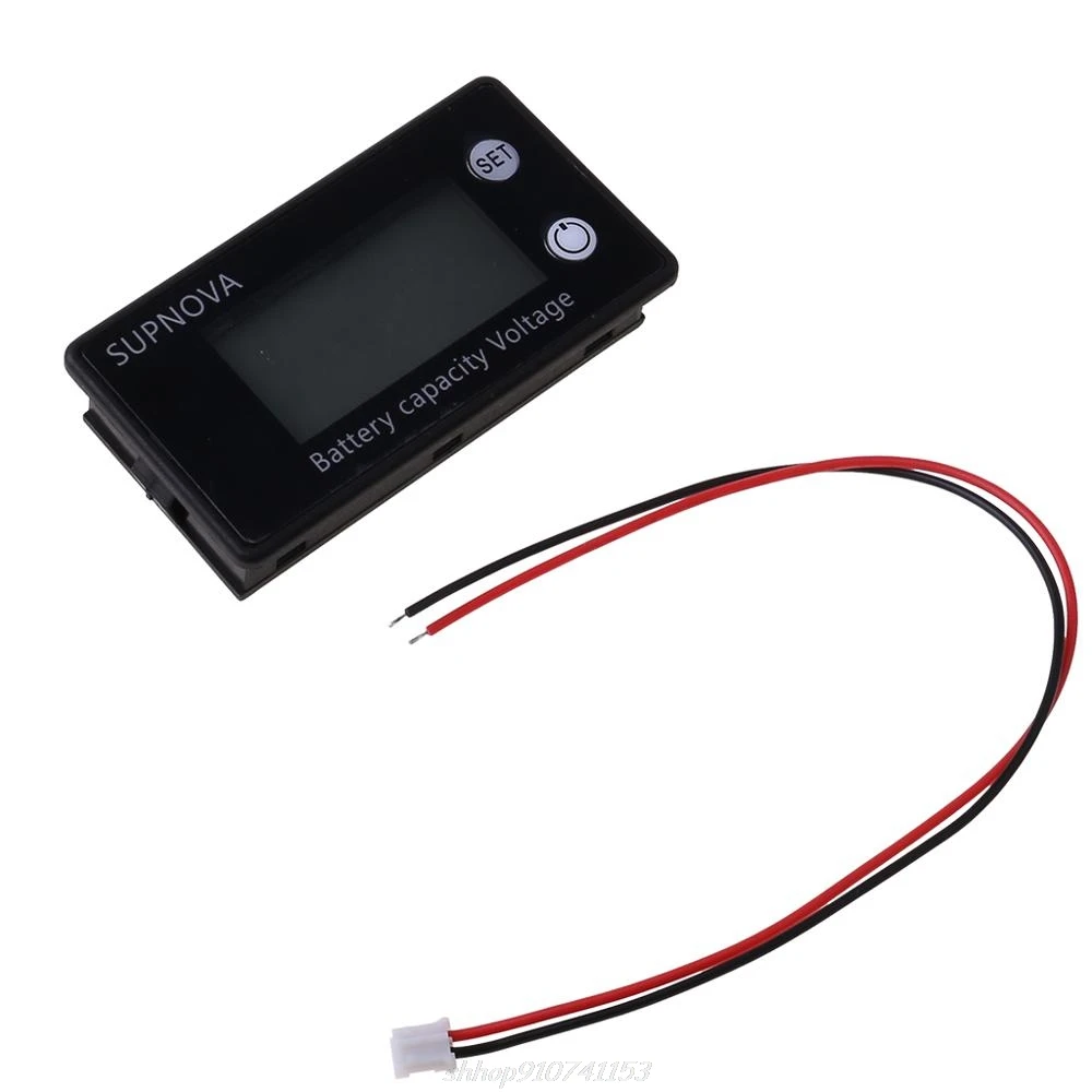 Lithium Voltmeter Gauge Car Motorcycle 12V 24V 48V 72V Capacity 8V-100V Acid Oct Dropshipping image 2
