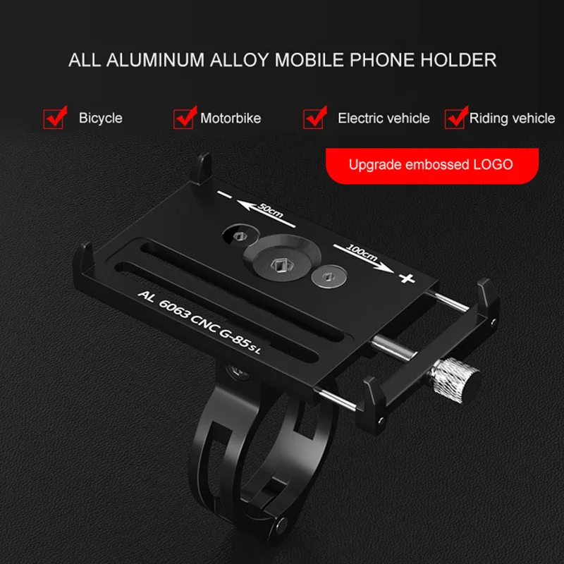 Road Bike Mobile Phone Bracket Motorcycle Electric Car Navigator Aluminum Alloy Bracket Fixing Accessories With Strap