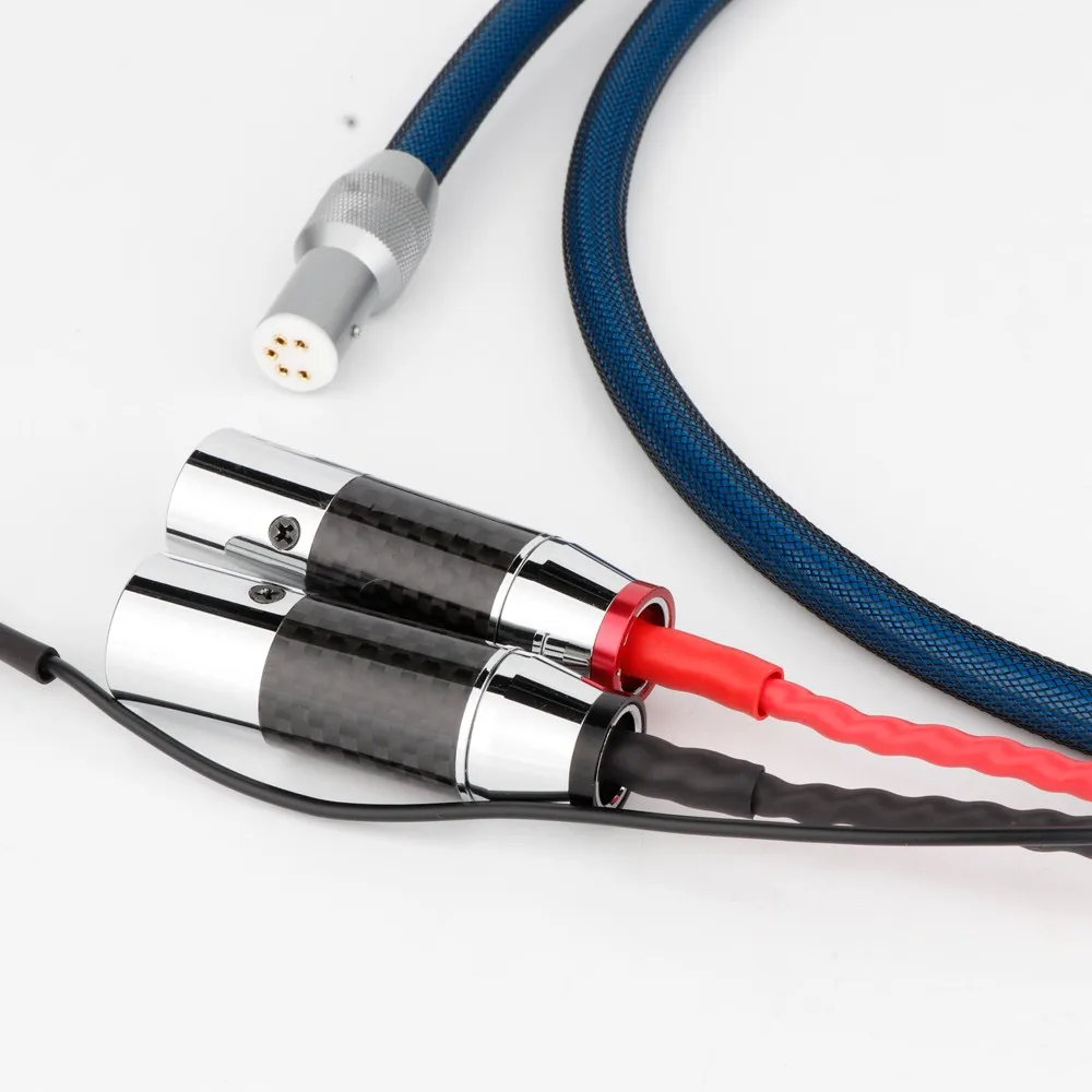 5 Pins to XLR Male Phono Cable LP Vinyl Record Player XLR Balanced Line Audio Turntable Tone Arm Signal Line Tonearm Cable
