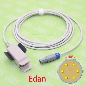 이중 그루브 Edan 펄스 산소 농도계 모니터, 성인, 소아, 신생아 spo2 센서, 6 핀 redel 핑거 프로브 케이블