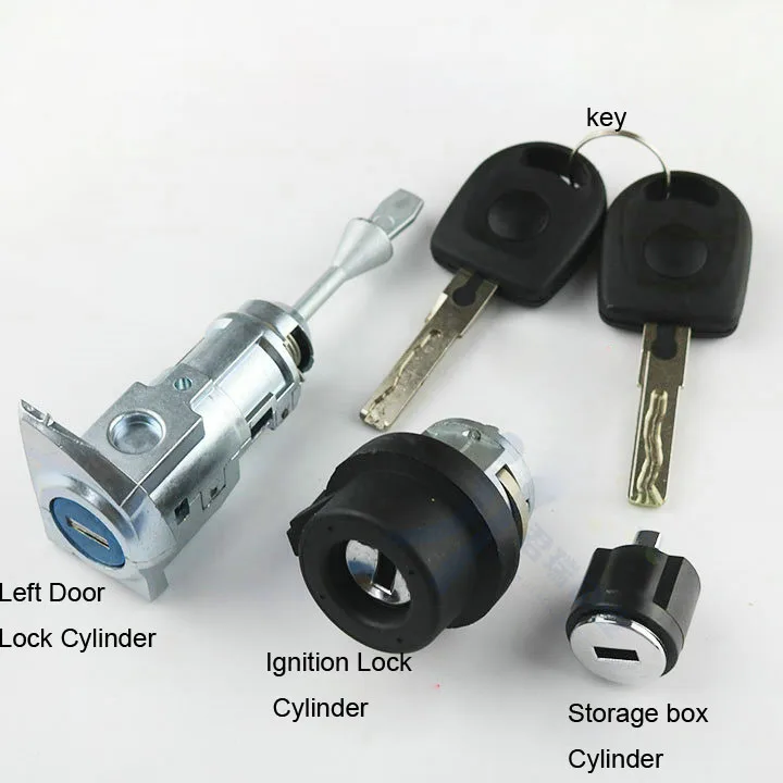 

Car Lock Cylinder for VW Ignition Auto Door Lock Cylinder for New Passat Trunk Storage Box Full Door 8 Teeth