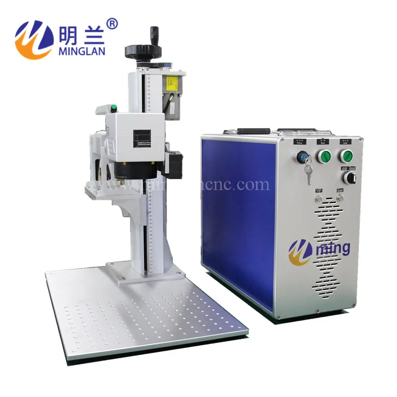 30W auto focus  fiber laser marking machine laser marking machine marking metal colorful laser engraving machine