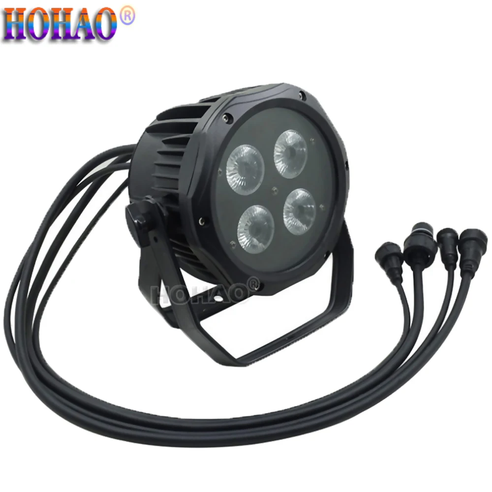 

HOHAO New Mini 4x18W 6in1 Led Waterproof Par Lights Wedding Festival Stage Surface Lighting Dj Disco Bar Wedding Show Effect