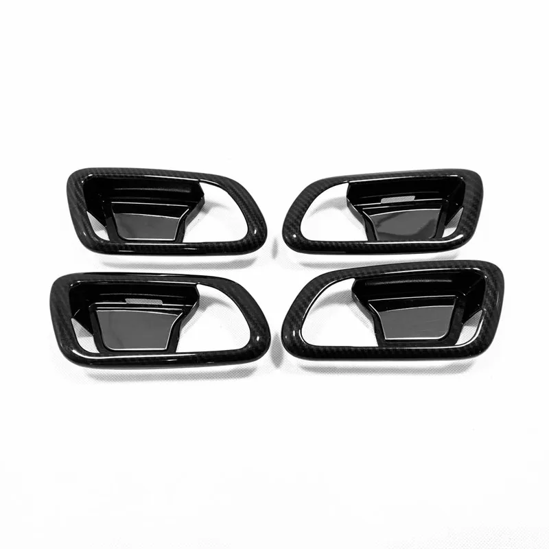 For Jeep Grand Cherokee 2014-2018 Accessories ABS Chrome/Carbon fiber Car Door Inner Handle Bowl Frame Cover Trim Car Styling