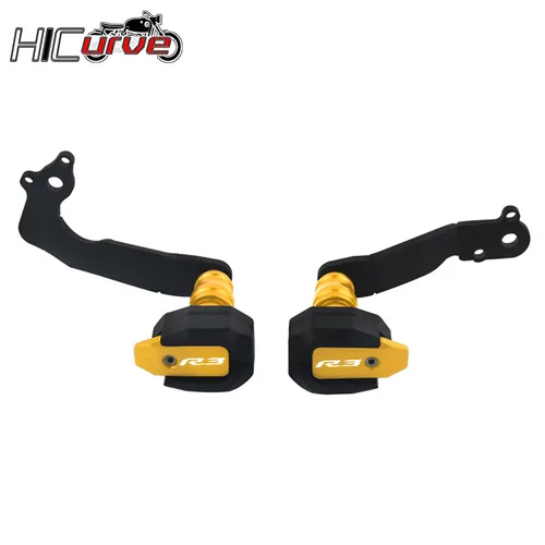Imagen 2 del producto Para YAMAHA YZF-R3 YZF R3 2019-2024 accesorios de motocicleta marco de protección contra caídas Protector de carenado deslizante Protector de almohadilla de choque