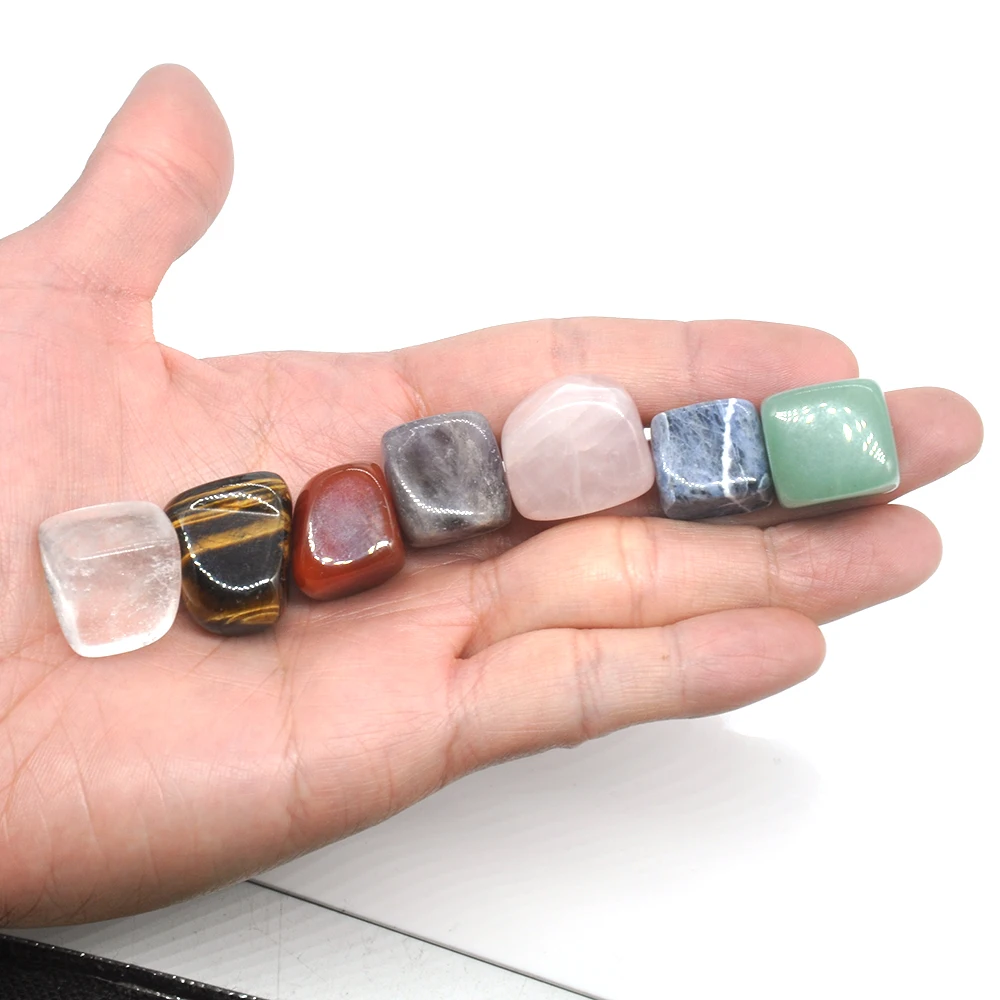 7PCS/Set Natural Stones Gemstone Chakras Bulk Healing Crystals Quartz Mineral Ornaments Home Decoration Gifts Bag for Children