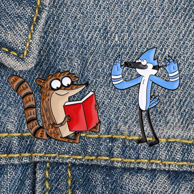 LT633 Cartoons Jewelry Pins for backpacks Lapel Enamel Pins and Brooches for Woman Bags Badge Friend Kids for Gifts