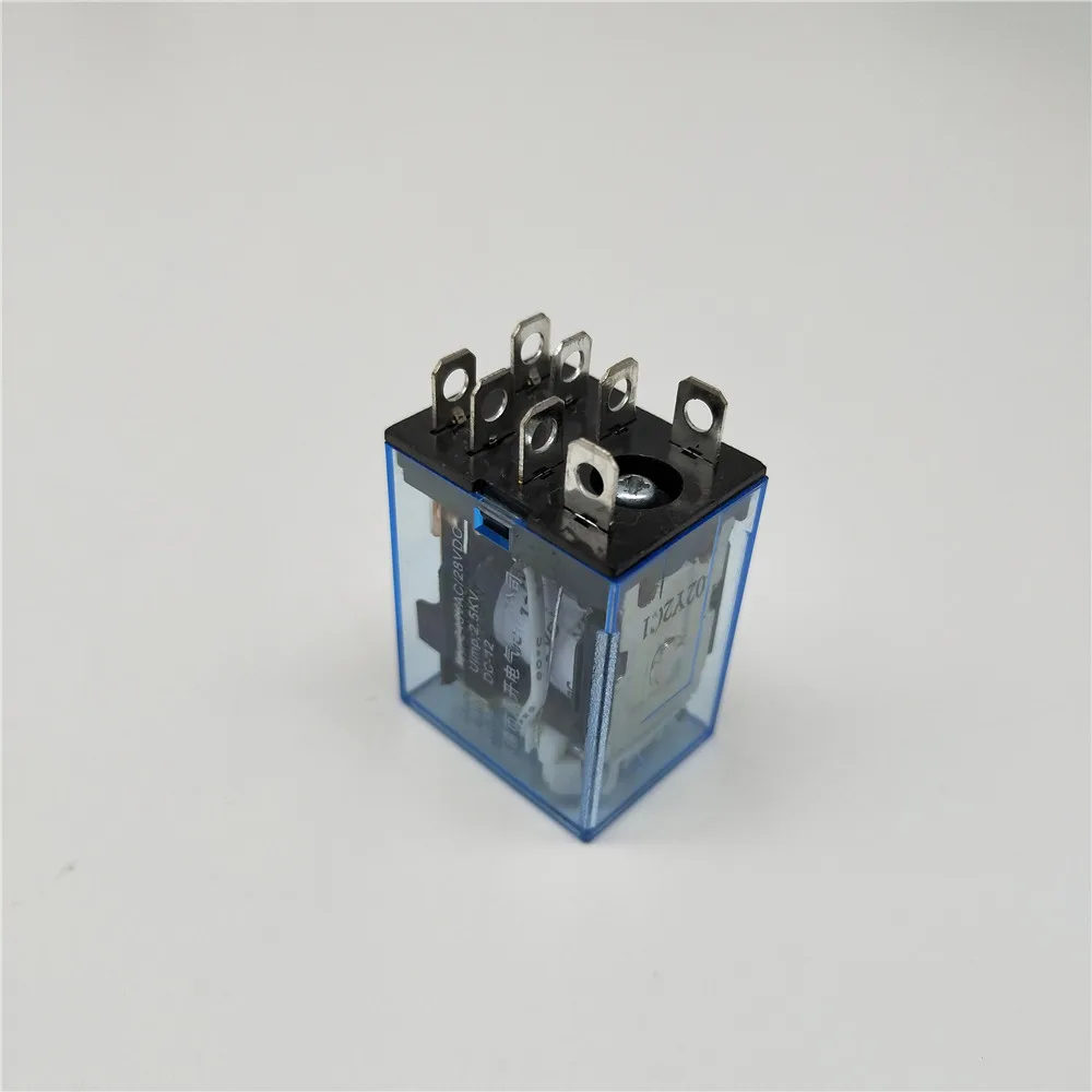 Micro Mini relé electromagnético electrónico, LY2NJ HH62P, HHC68A-2Z, 10A, 8 pines, bobina DPDT con Base de enchufe DC12V,24V AC110AC220V, 1 unidad