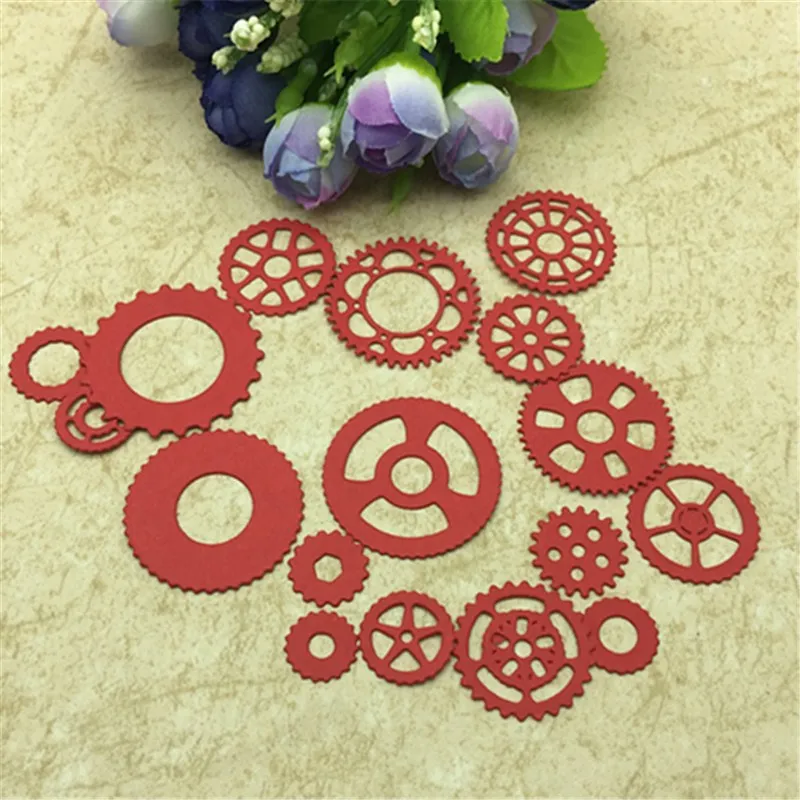 gear Frame Metal Cutting Dies For DIY Scrapbooking Album Embossing Paper Cards Decorative Crafts