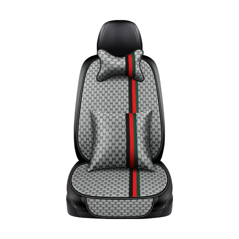 2021 neue auto sitz vier jahreszeiten universal drei-stück einzel-stück polyester faser auto sitzkissen winter nette hinten trolley matte