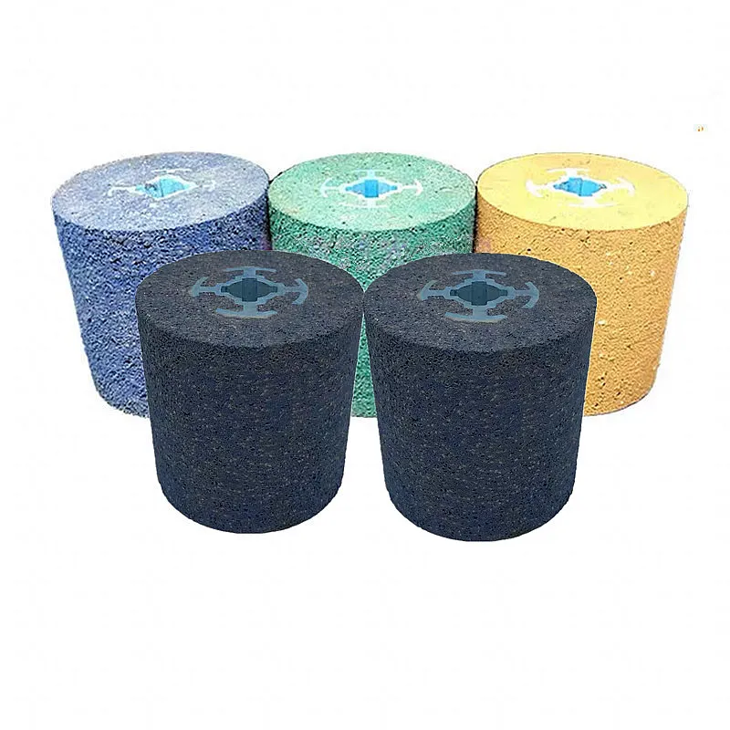 Cao Su Dây Rút Bánh Xe Độ Chính Xác Tuyết Hoa Văn Dây Thép Không Gỉ Vẽ Cao Su Tổng Hợp Emery Bánh Đánh Bóng Bánh Xe