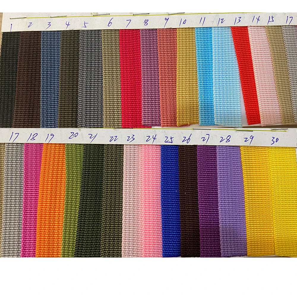 100 Yards 32mm PP Webbing Ribbon Polypropylene Multi-color For Bag Belt Backpack Strap DIY Sewing Dog Pet Collar Leash Harness