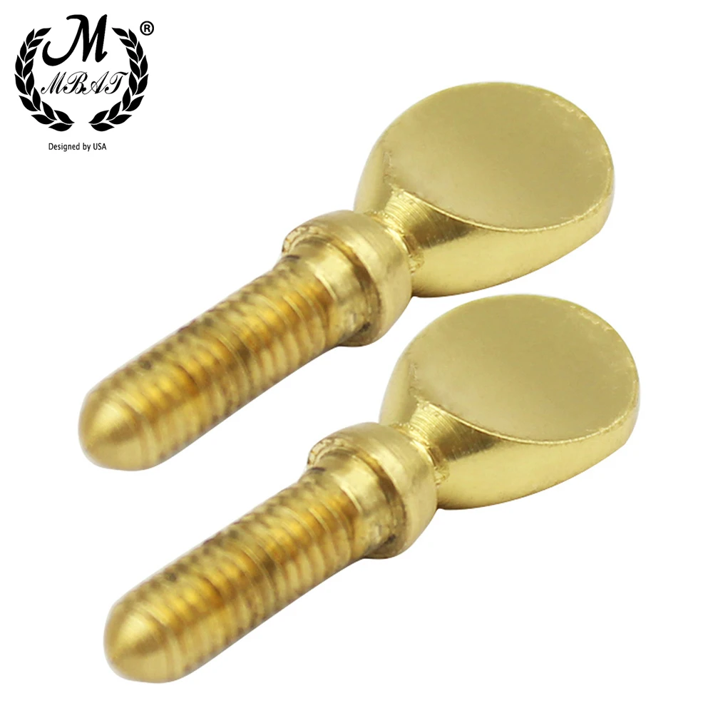 M MBAT 2pcs Gold Saxophone Neck Screw Tightening Screw Sax Replacement Tool Parts Woodwind Instrument Accessory