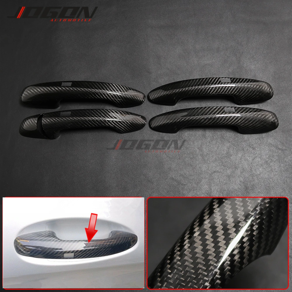 

For Mercedes Benz C Class Coupe W205 C180 C200 C250 C300 C350 C450 C43 C63 Real Carbon Fiber Exterior Door Handle Cover