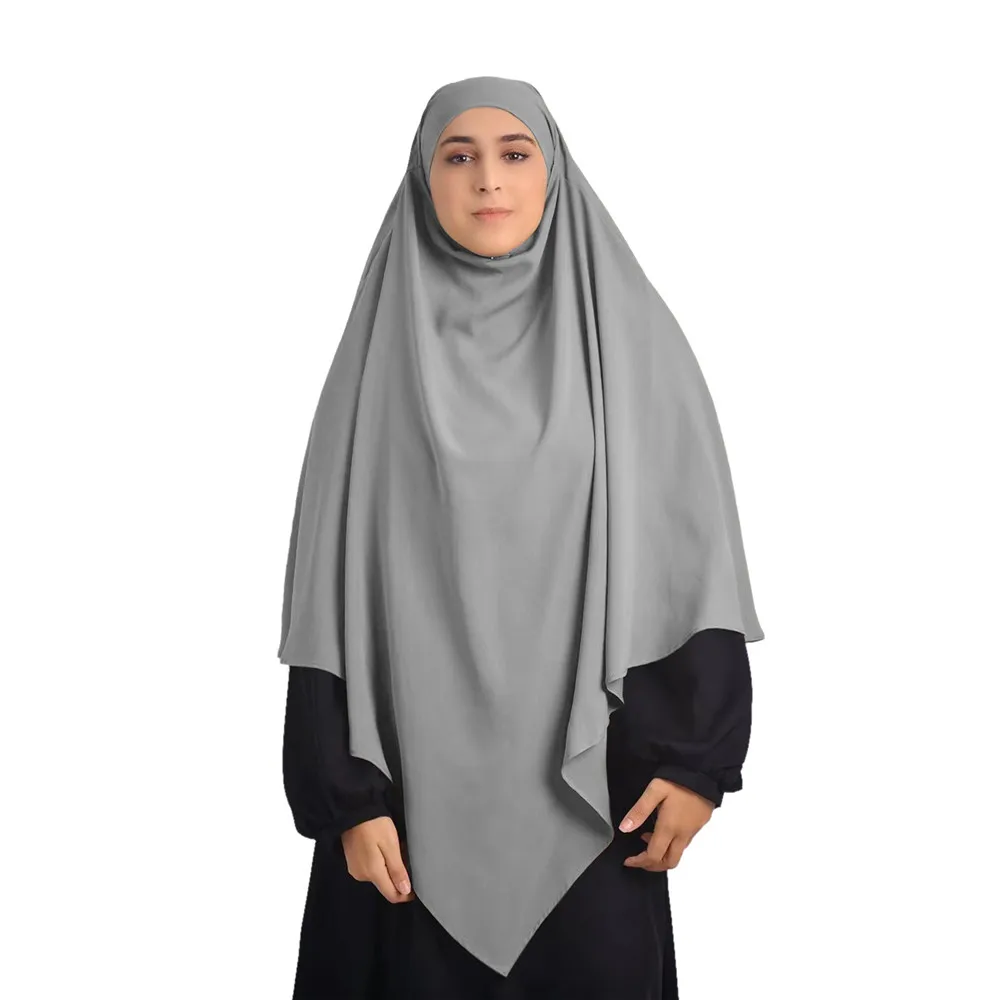 

Eid Prayer Garment Long Khimar Islamic Women Hijab Sleeveless Tops Abaya Robe Ramadan Abayas Muslim Arab Clothing Niqab Hijabs