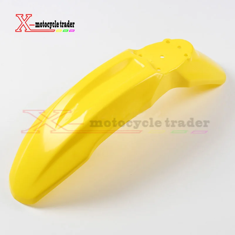 Yellow motorcycle front mudguard front fender plastic cover for CRF70 style pit dirt bike 150cc 160cc plastic