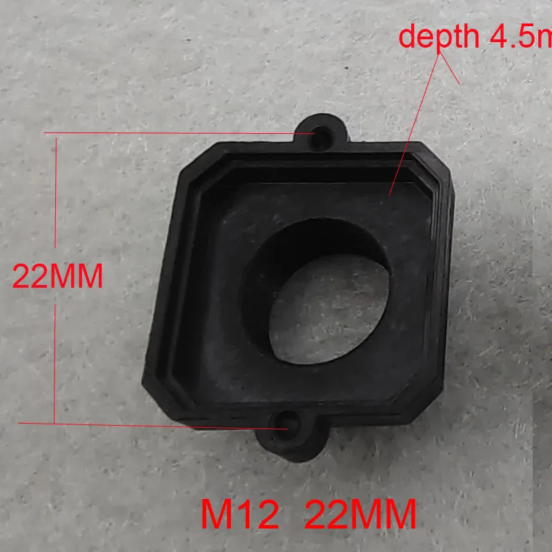 DIY M12 Lens Base 18mm Mounting Hole Spacing 6mm 8.5mm 12mm High Plastic Lens Holder PCB Board Module Lens Mount Connector