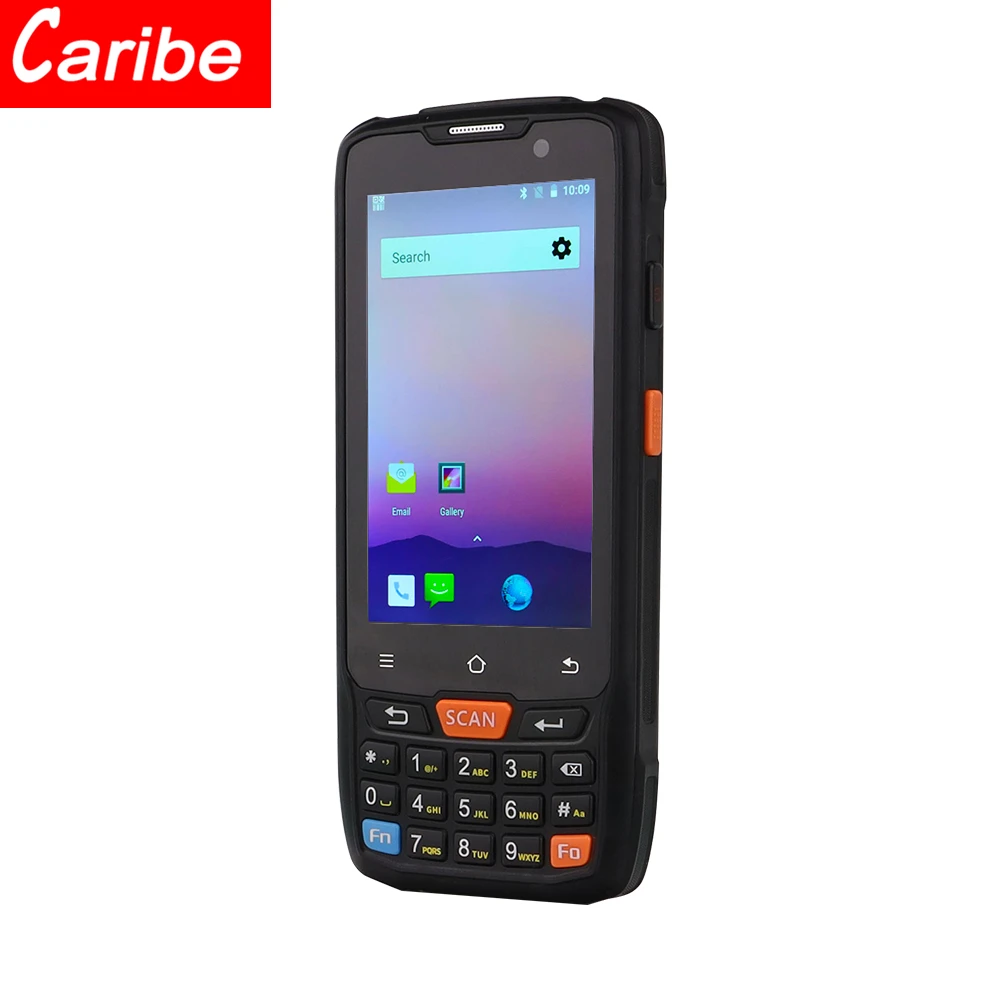 Imagem -03 - Caribe Laser Scanner Coletor de Dados Industrial Pda Robusto Pl40l 4g1d Android