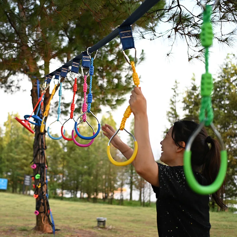 Kids Ringen Speeltuin Opknoping Ringen Ninja Klimmen Kids Kinderen Schommel Ringen Outdoor Bergbeklimmen Gymnastiek Kleurrijke Ring