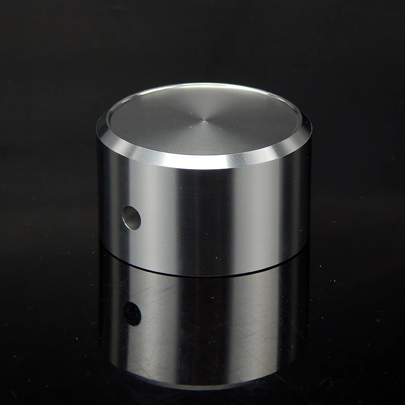 Aluminum Volume Knob 38mm Diameter 22mm Height 1pcs HIFI Audio Replacement for Amplifier Potentiometer with 6mm Hole Screw Type