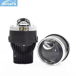 Ronan 3.0 inch Q3 Plus Hyperboloid Bi-LED Fog Lens Adjust Bracket White Color Matrix LED Light for Car Styling Retrofit