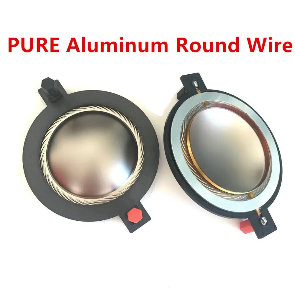 2PC PURE Aluminum Round WiRE replacement Diaphragm for B&C DE750TN Yorkville DE750, E2512, EF508, TX4 TX8, 7403 Driver VC 74.5MM