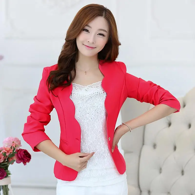 

Mini Slim Fit Blazer Jacket Sim fit Office Lady Blazer