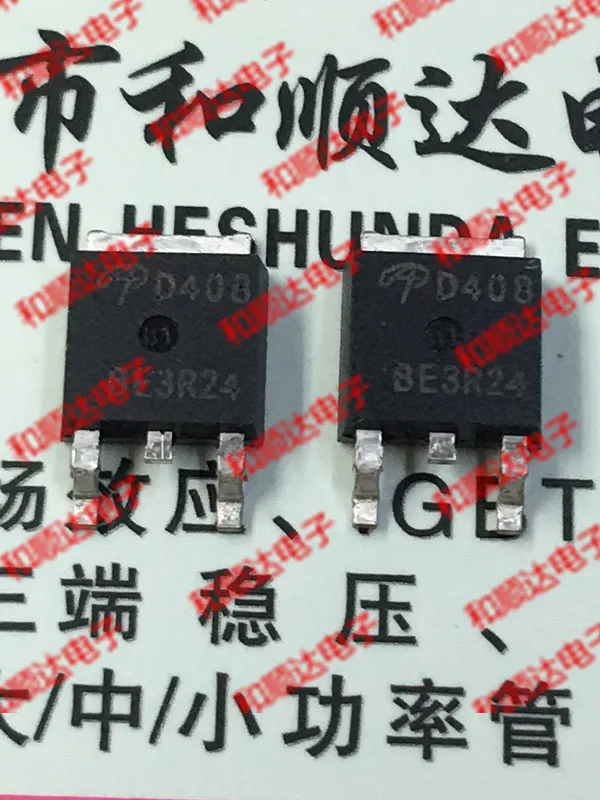 Original New / 5pcs / D408 AOD408  TO-252 30V 18A