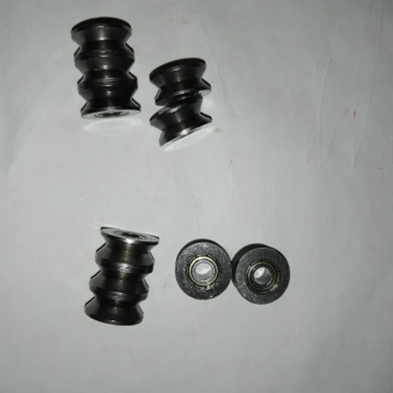 10pcs/sets 624ZZ Ball Bearings V/U Groove Pulley Bearing Used In Rail Track Linear Motion System Ball Bearing Hardware