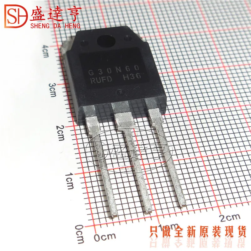 10Pcs/Lot HGTG30N60B3D G30N60 30A 600V TO-247 High-Power IGBT Transistor