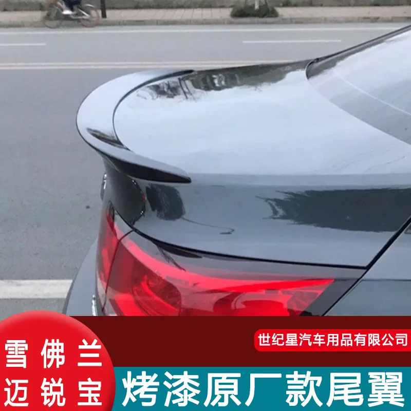 For Chevrolet Malibu 2012-2018 high quality ABS Plastic Unpainted Color Rear Spoiler Wing Trunk Lid Cover Car Styling