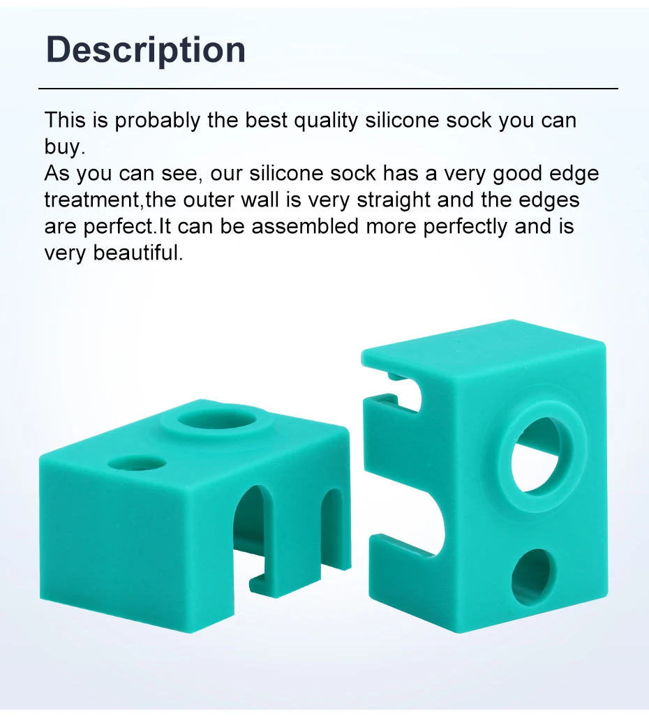 Trianglelab ® Hochtemperaturbeständige V6-Silikonsocken, maximal 320 °C ℃ für V6 HOTEND DDB Matrix Extruder – Detail 4