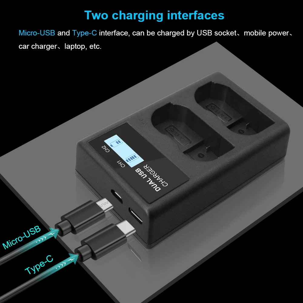 لنيكون EN-EL15 ENEL15 en-el15a EN EL15 LCD شاحن يو اس بي لنيكون كاميرا D500 D750 D7100 D7000 MH-25 MB-D15