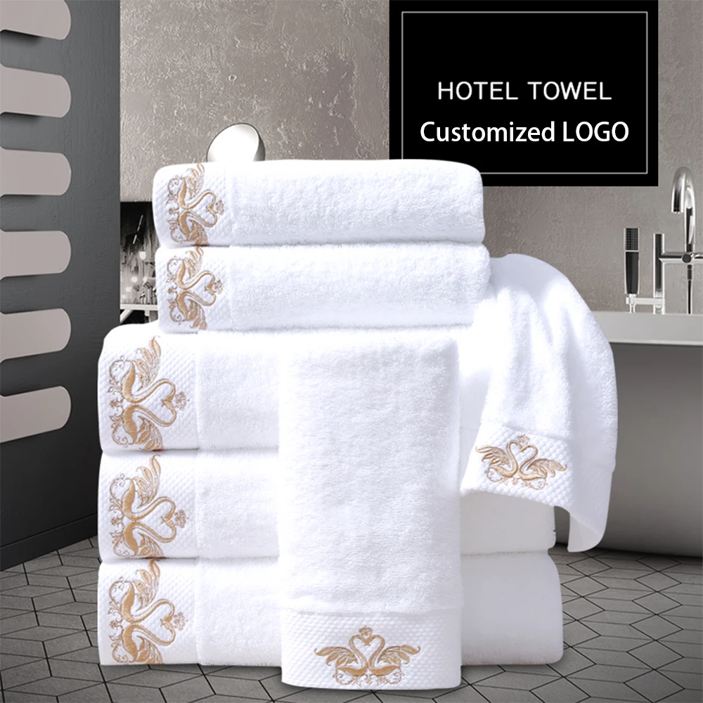 

Towel Customized LOGO Bath Towel Hand Towel 100% Cotton Embroidery Name Personalized Wedding Birthday Greeting Message Gift