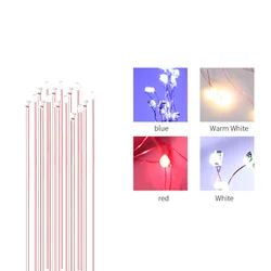 0.1mm Wired Led SMD 0603 0805 3V Lamp Models Train Pre-Soldered Micro Litz For Toys Lighting 10pcs/lot