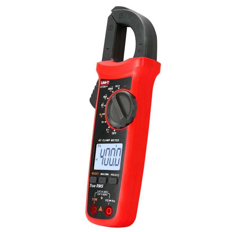 Imagem -02 - Uni-t-digital Braçadeira Medidor Ut204 Mais Series 6000 Contagens Freqüência Capacitância Tensão Atual Max Min Tester ac dc