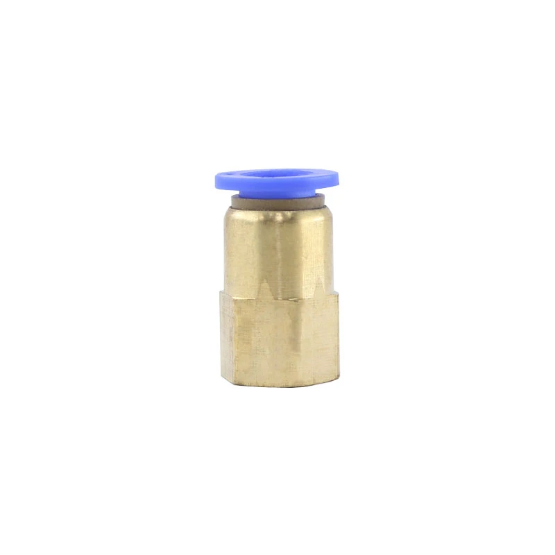 1 pc PCF quick straight pipe quick insert connector Pneumatic components Inner Thread Copper Connector Tube Fitting