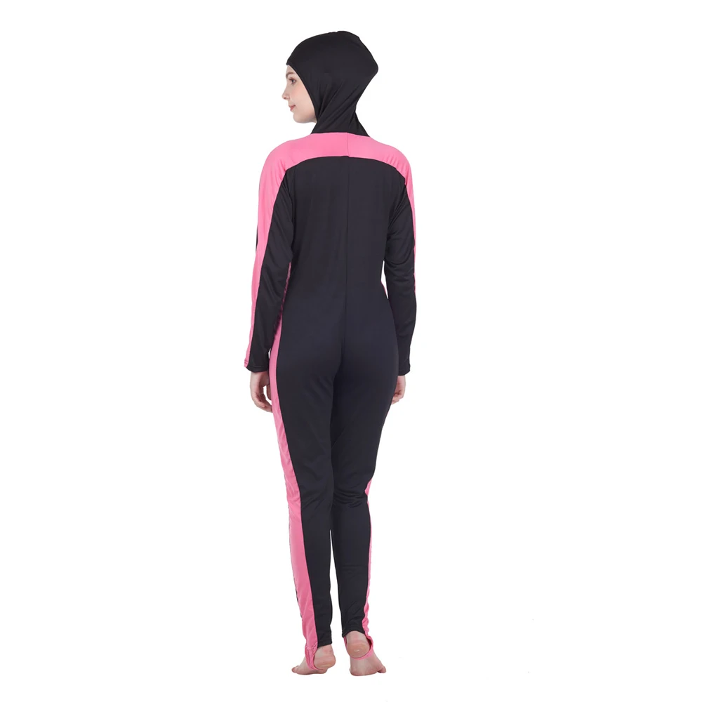 Traje de baño de cobertura completa para mujer, traje de buceo de retales, novedad