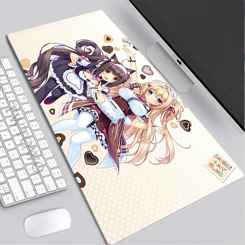 Tappetino per Mouse XXL Home HD Computer Desk Mat s tappetini per Mouse Nekopara tappeto Gamer Office Laptop tappetino per Mouse morbido tappetino