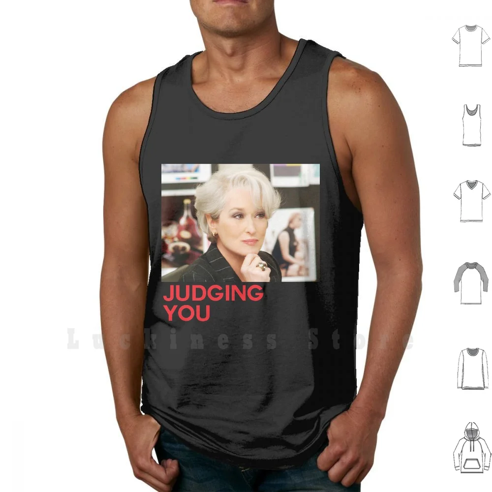 Miranda Priestly Tank Tops Vest Sleeveless Meryl Streep Miranda Priestly The Devil Wears Anna Wintour Anne