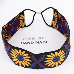 2023 primavera verão impressão atada cabeça envoltório hairbands colorido floral padrão bohemia estilo feminino headrdess scrunchy