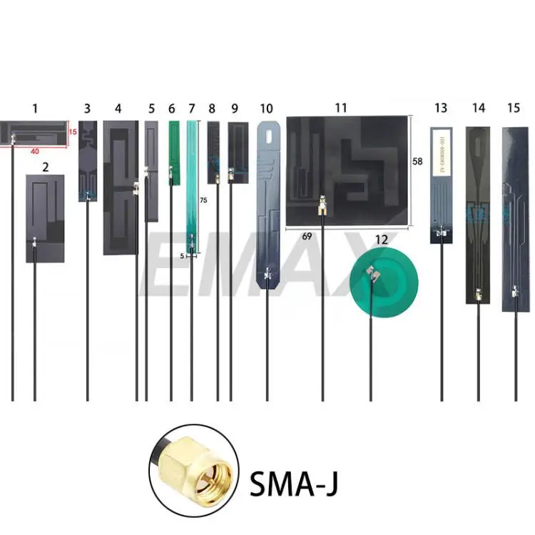 2pcs SMA male LTE 4G 3G GSM NB-IOT antenna PCB FPC internal Omnidirectional Antenna for all 4G LTE Module