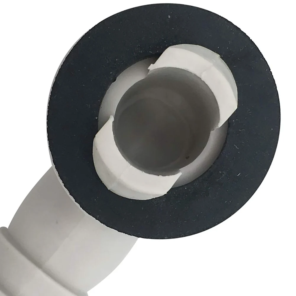 Plastic Air Conditioner AC Drain Hose Connector Elbow Fitting with Rubber Ring