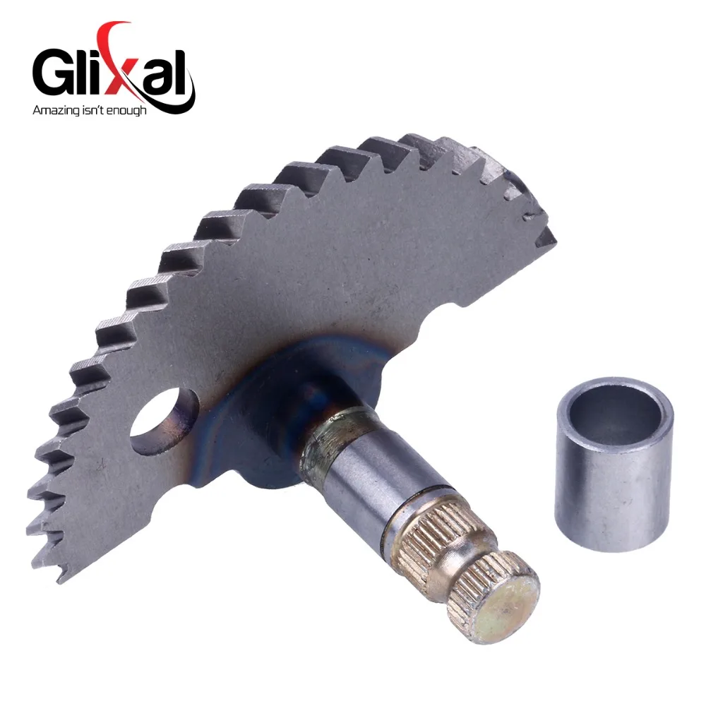 Glixal GY6 49cc 50cc 55mm Kick Start Shaft with Idle Gear Sets for Chinese 139QMA 139QMB Scooter Moped ATV (20T+8T)