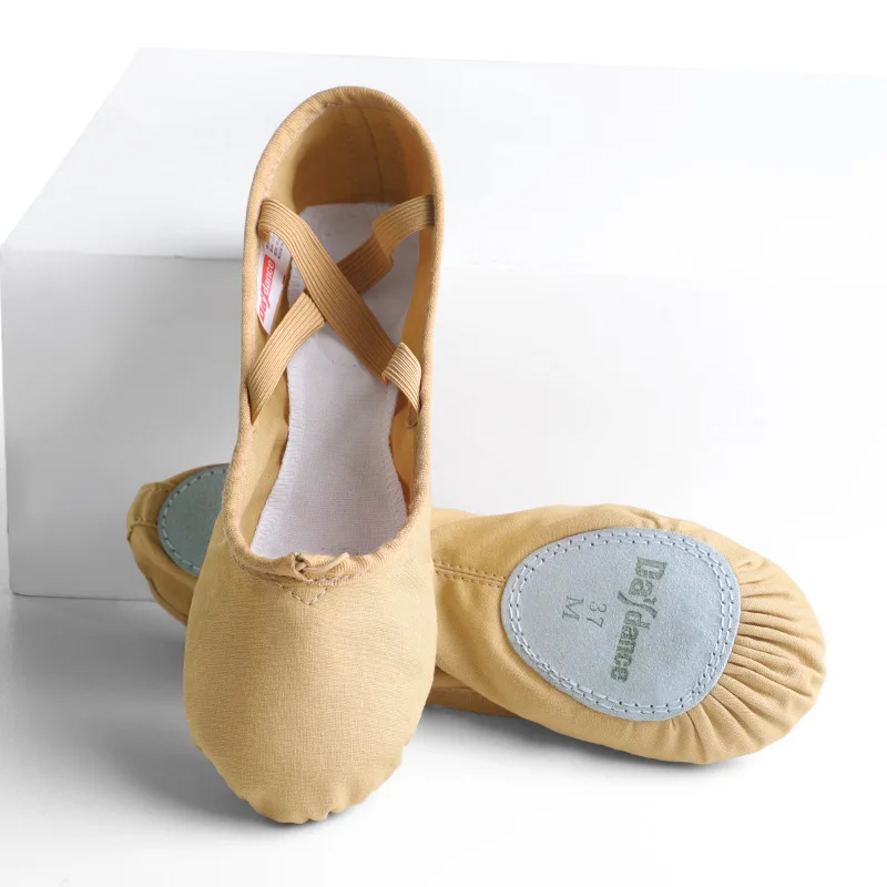 Chaussures de ballet professionnelles pour enfants, chaussures de danse en toile souple pour filles et adultes